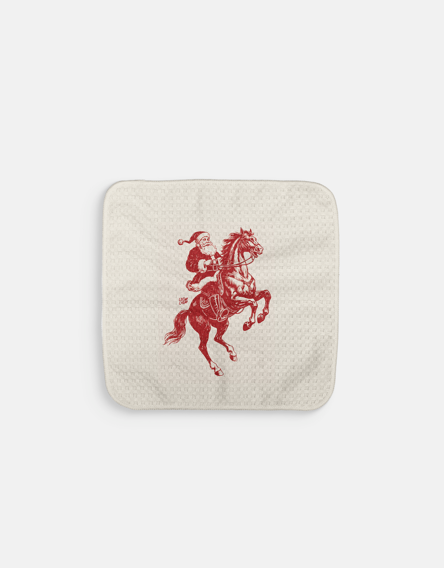 Christmas Rider Dishcloth