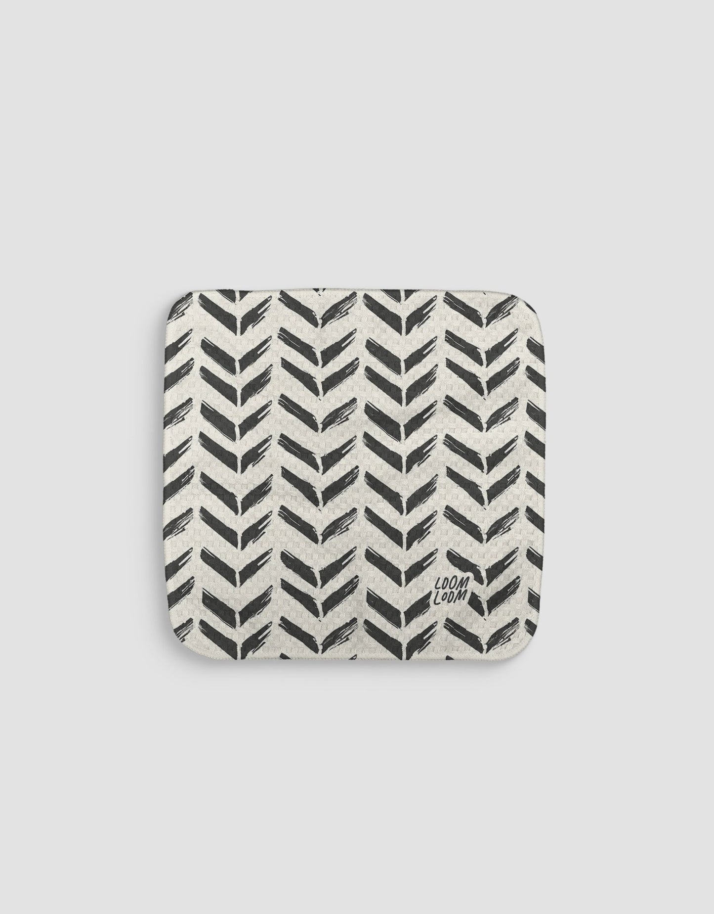 Black White Chevrons Dishcloth - Loom Loom