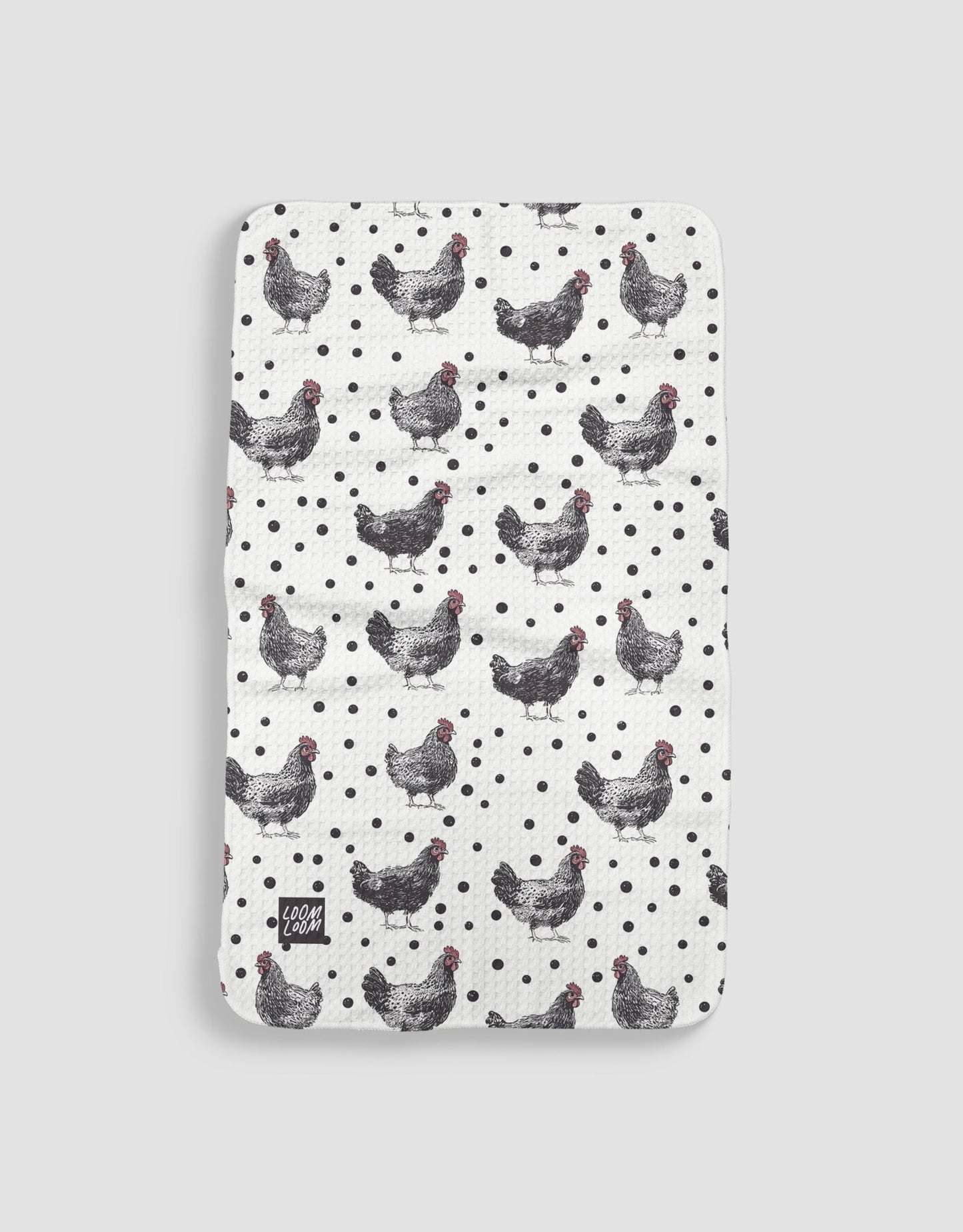 Black & White Chickens - Loom Loom