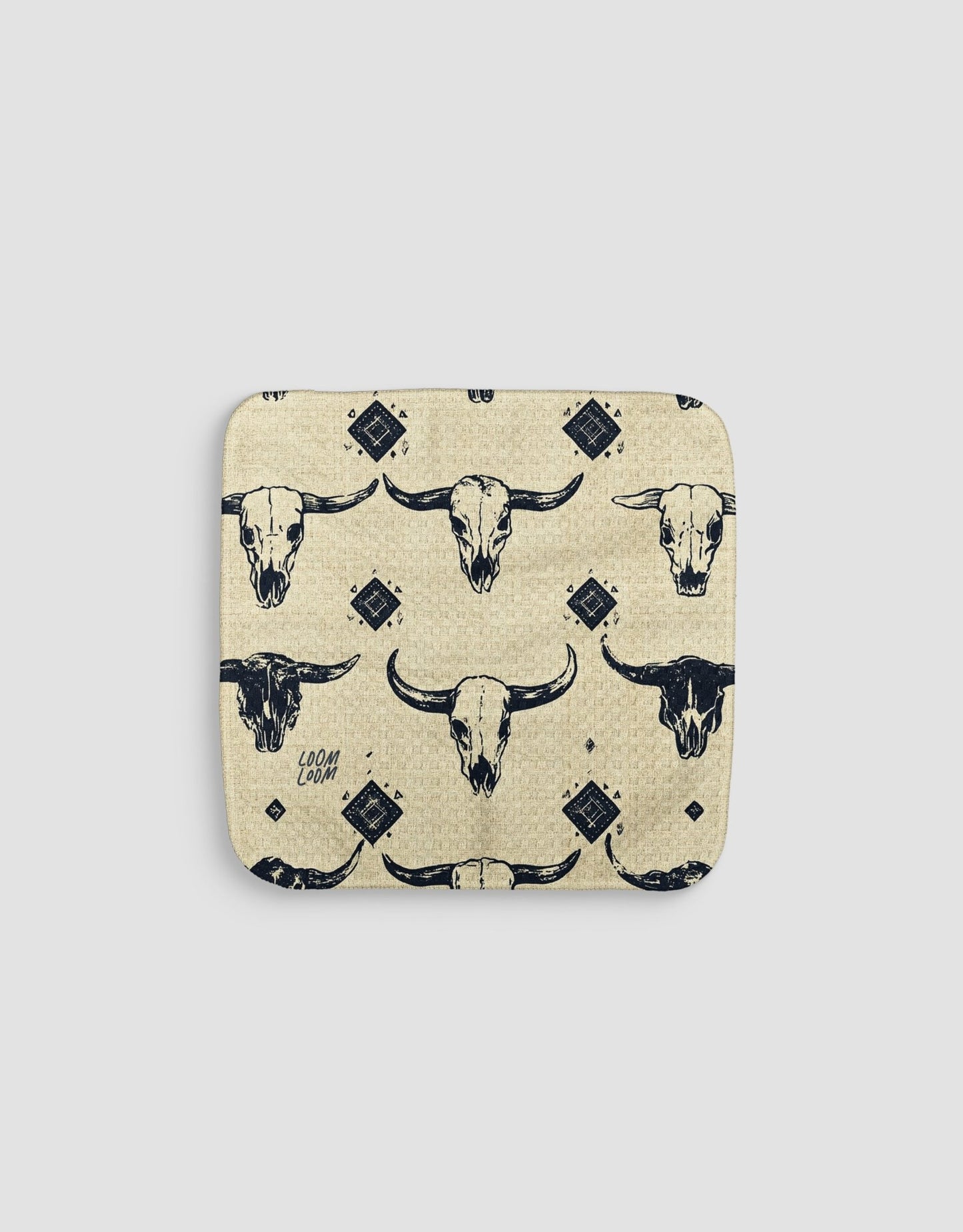 Bull Skulls Dishcloth - Loom Loom