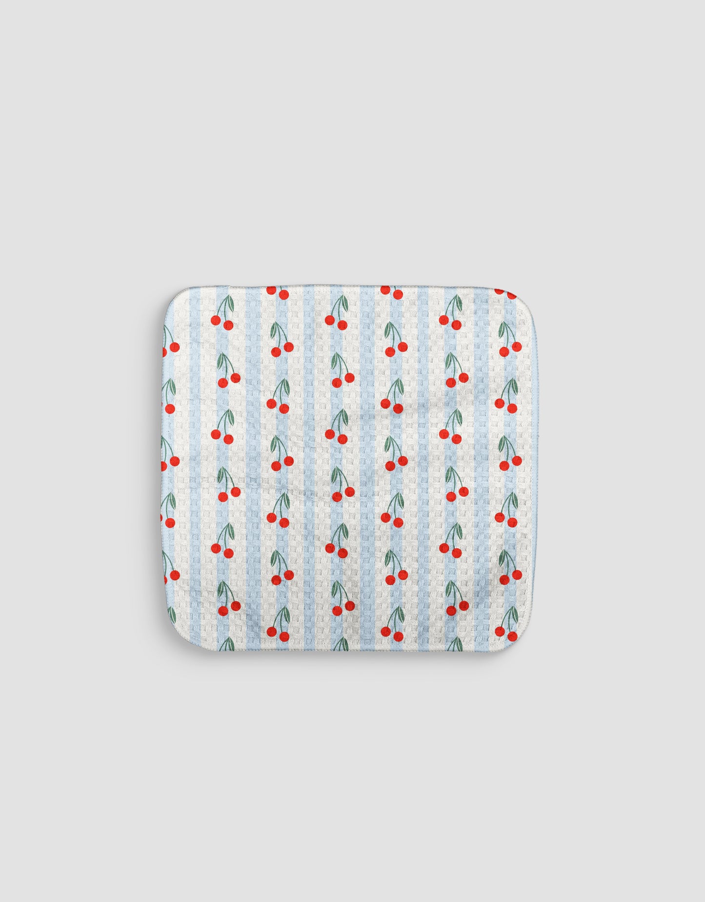 Cherry Stripes Dishcloth