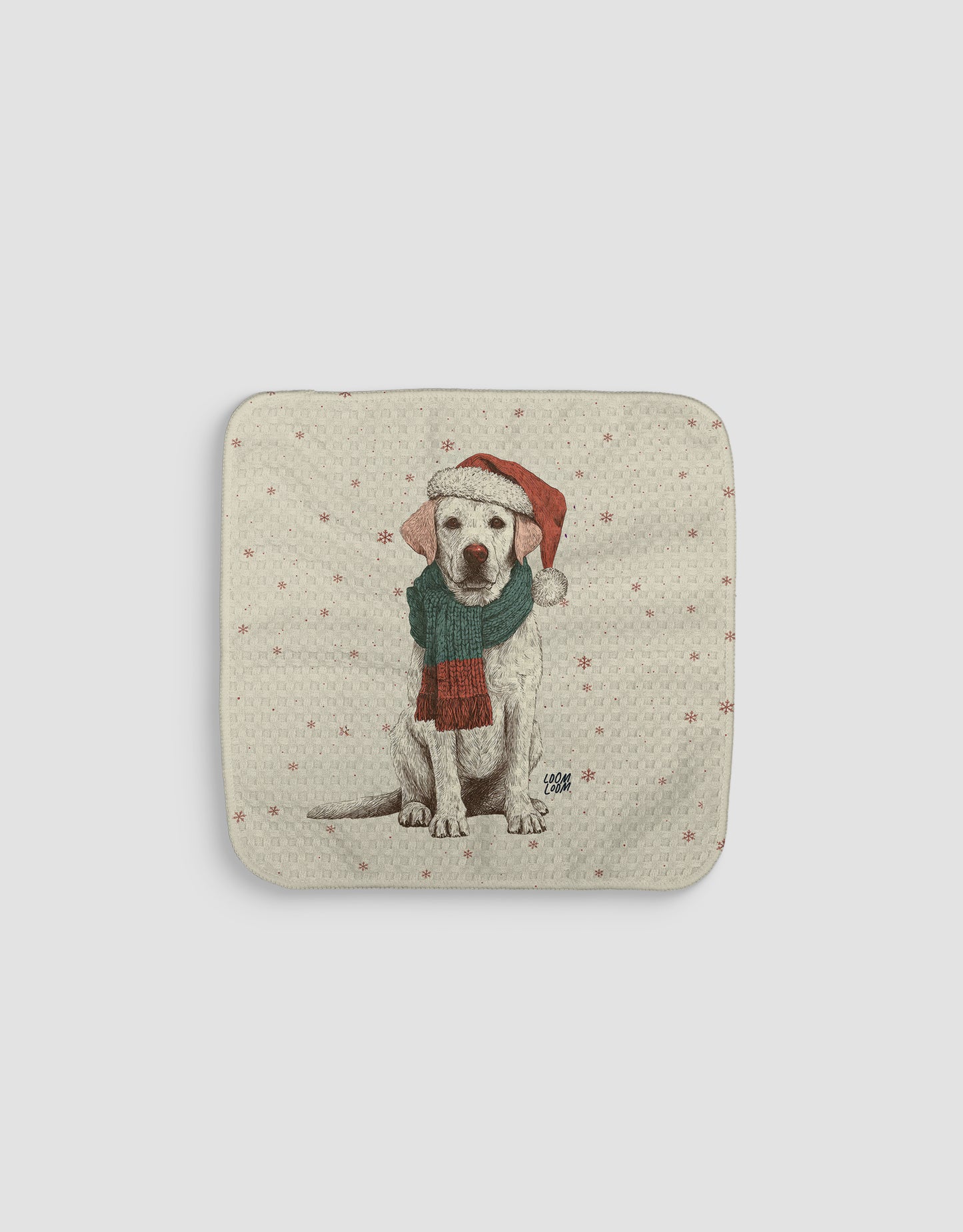 Christmas Lab Dishcloth