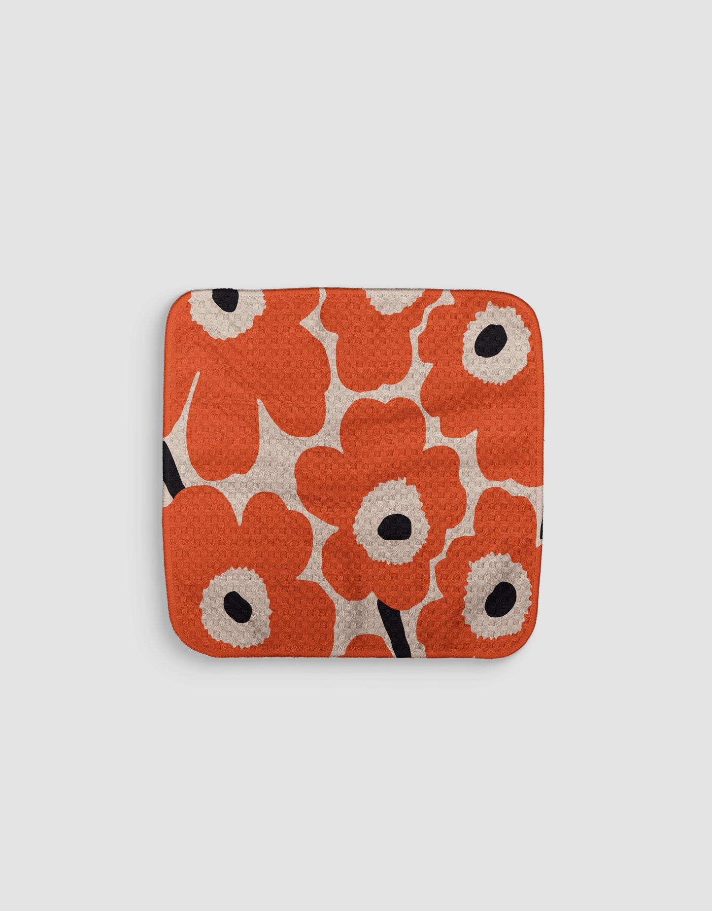 Chubby Flowers Orange Dishcloth