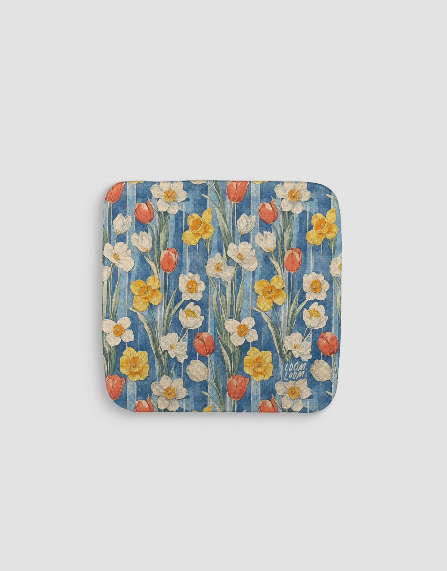 Colorful Daffodils Dishcloth - Loom Loom