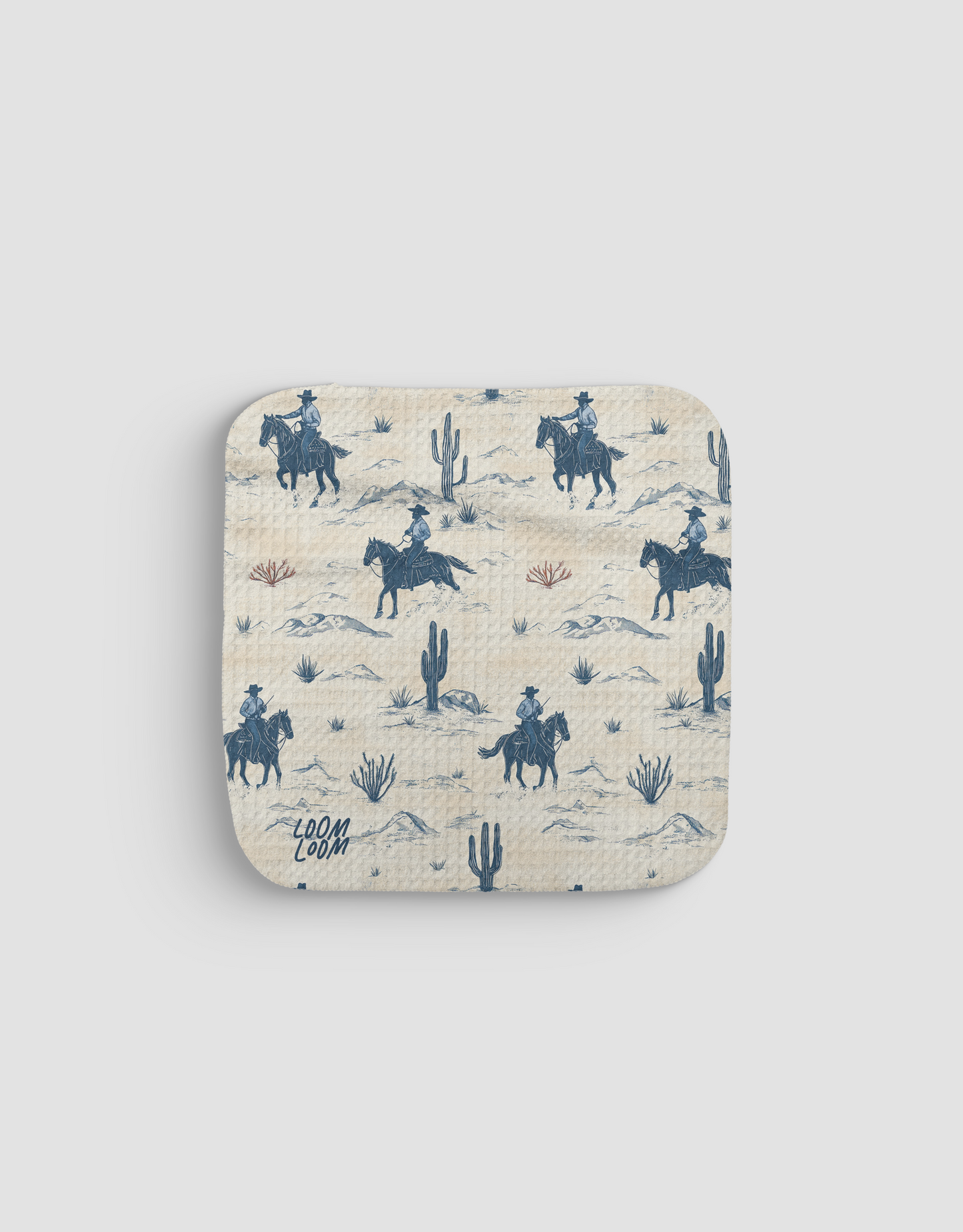 Cowboy Blues Dishcloth