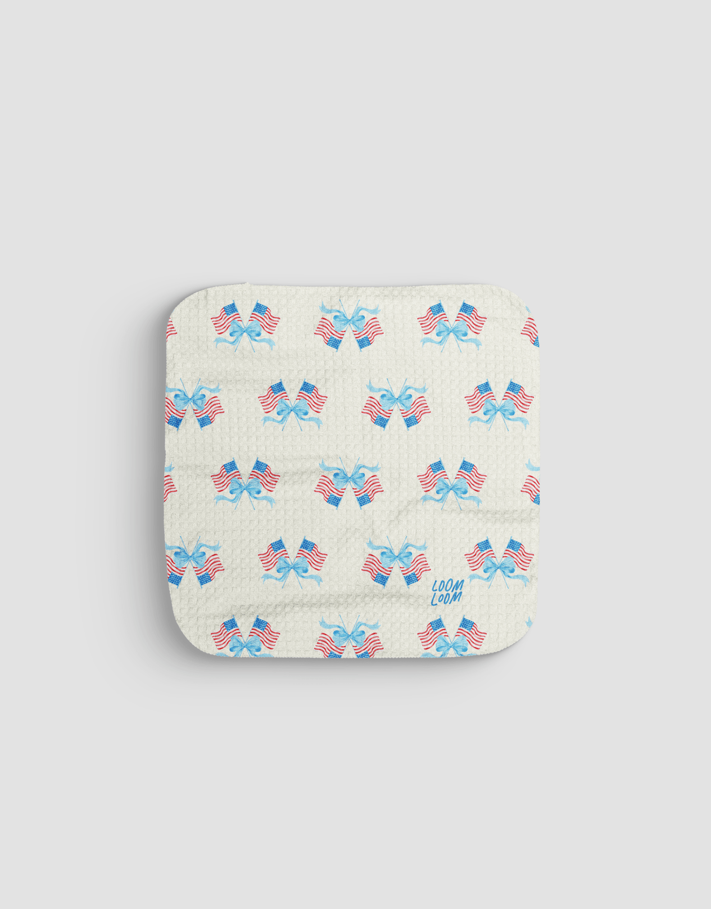 Flags & Bows Dishcloth - Loom Loom