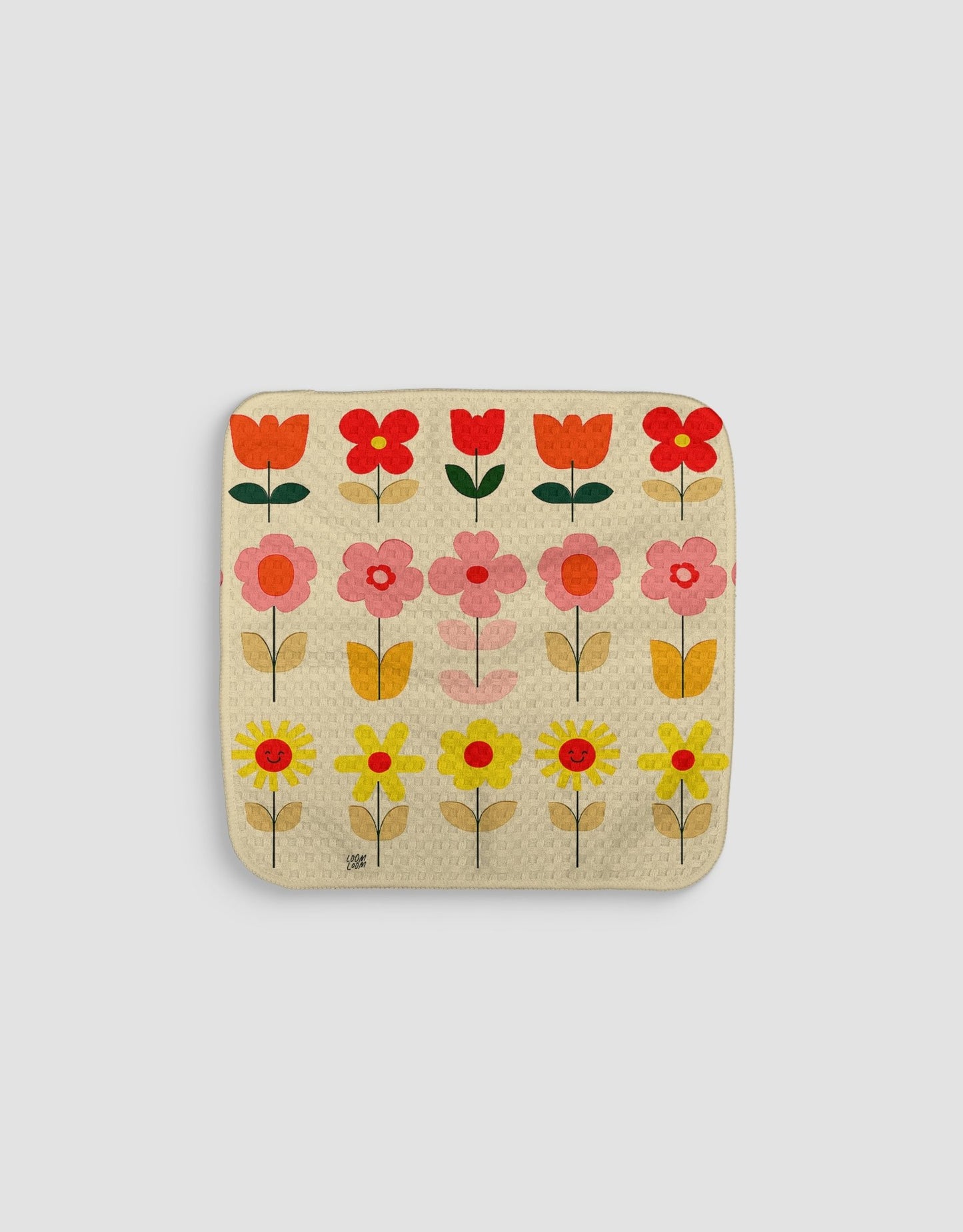 Flower Rows Dishcloth - Loom Loom