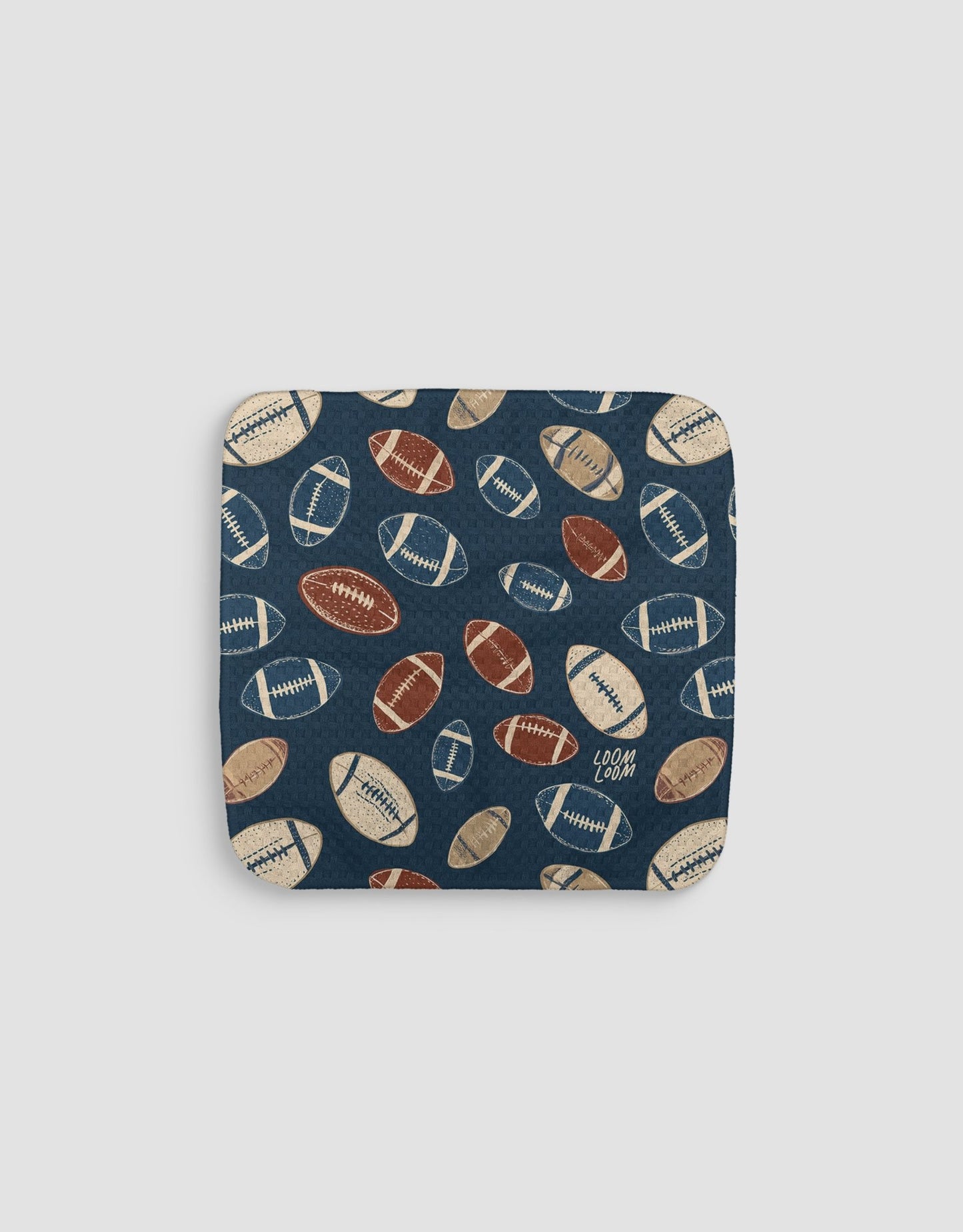 Footballs 2 Dishcloth - Loom Loom