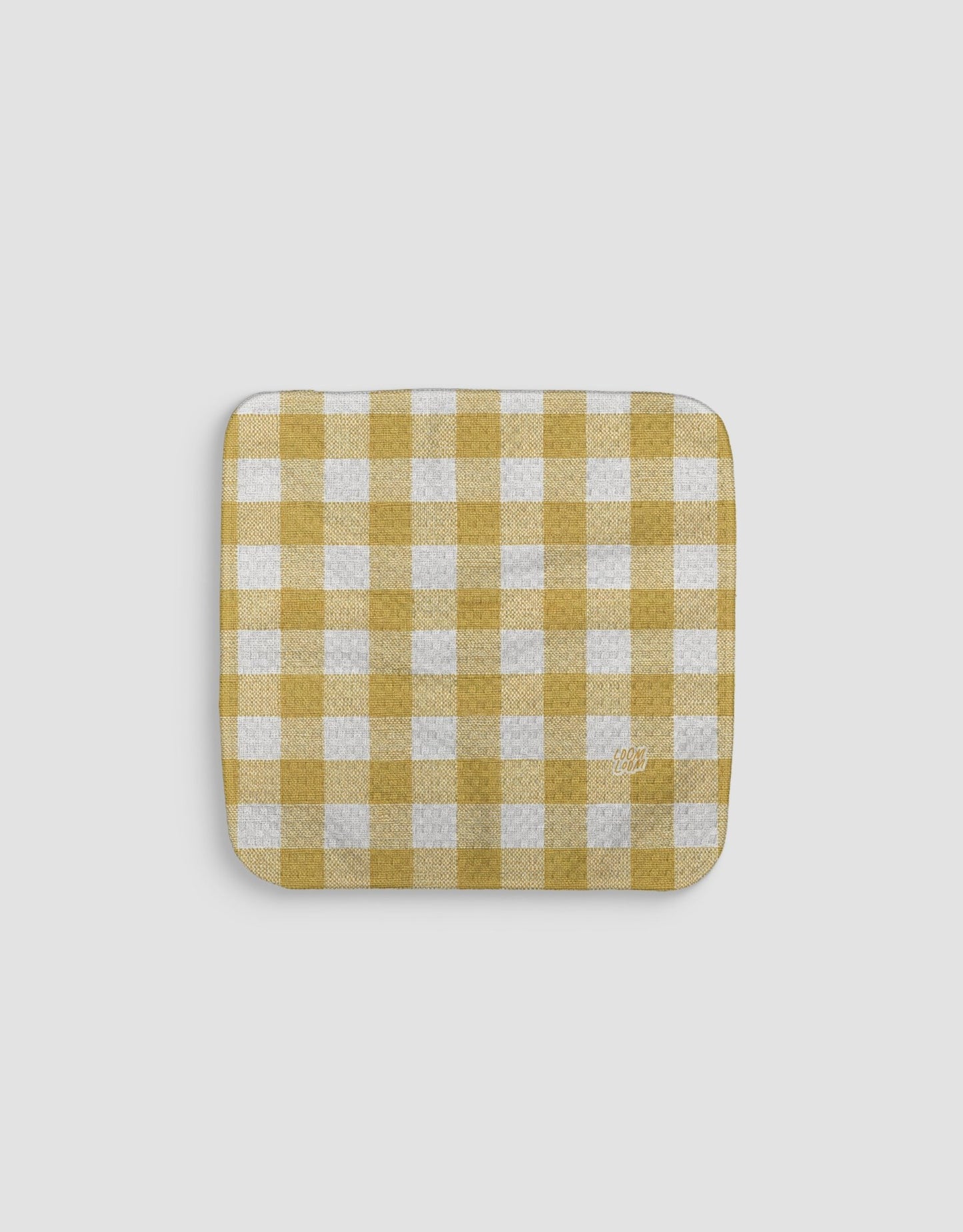 Golden Gingham Dishcloth - Loom Loom
