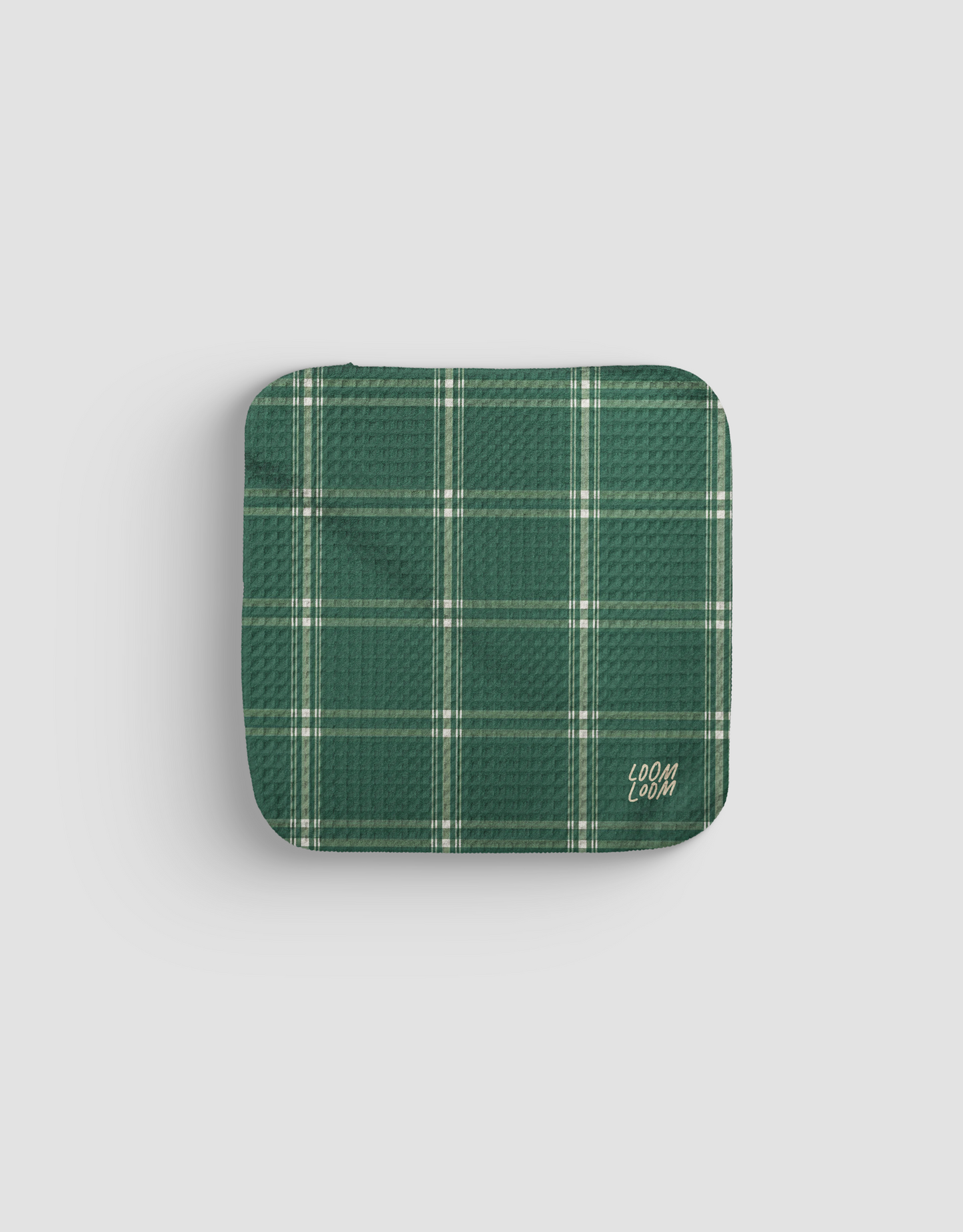 Green Plaid Dishcloth