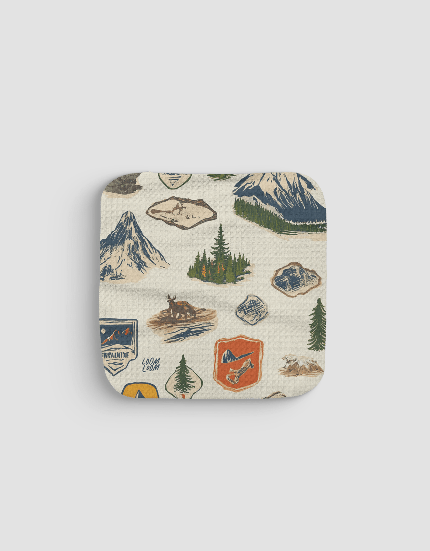 Hiking Badges Dishcloth - Loom Loom