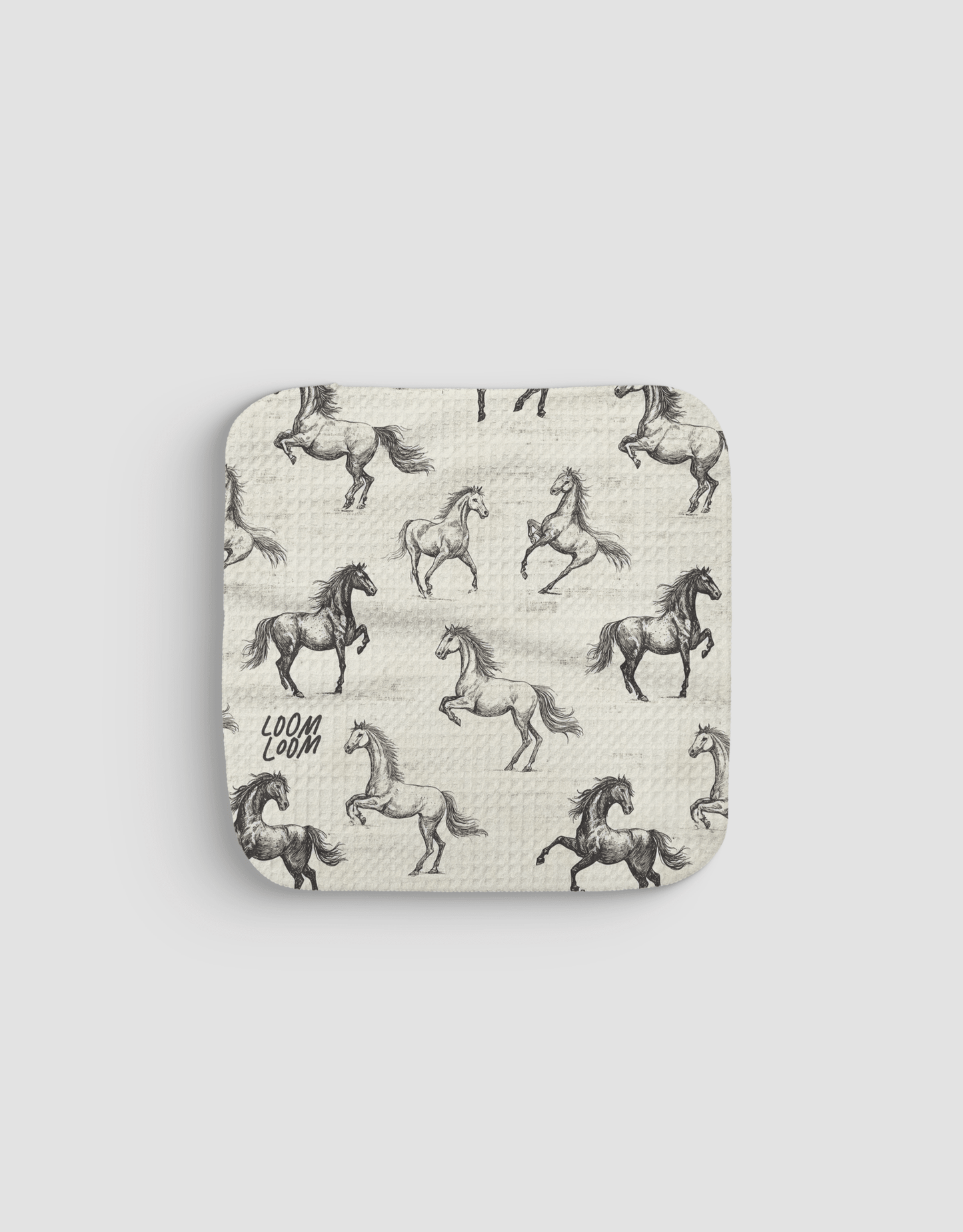 Horsies Dishcloth - Loom Loom