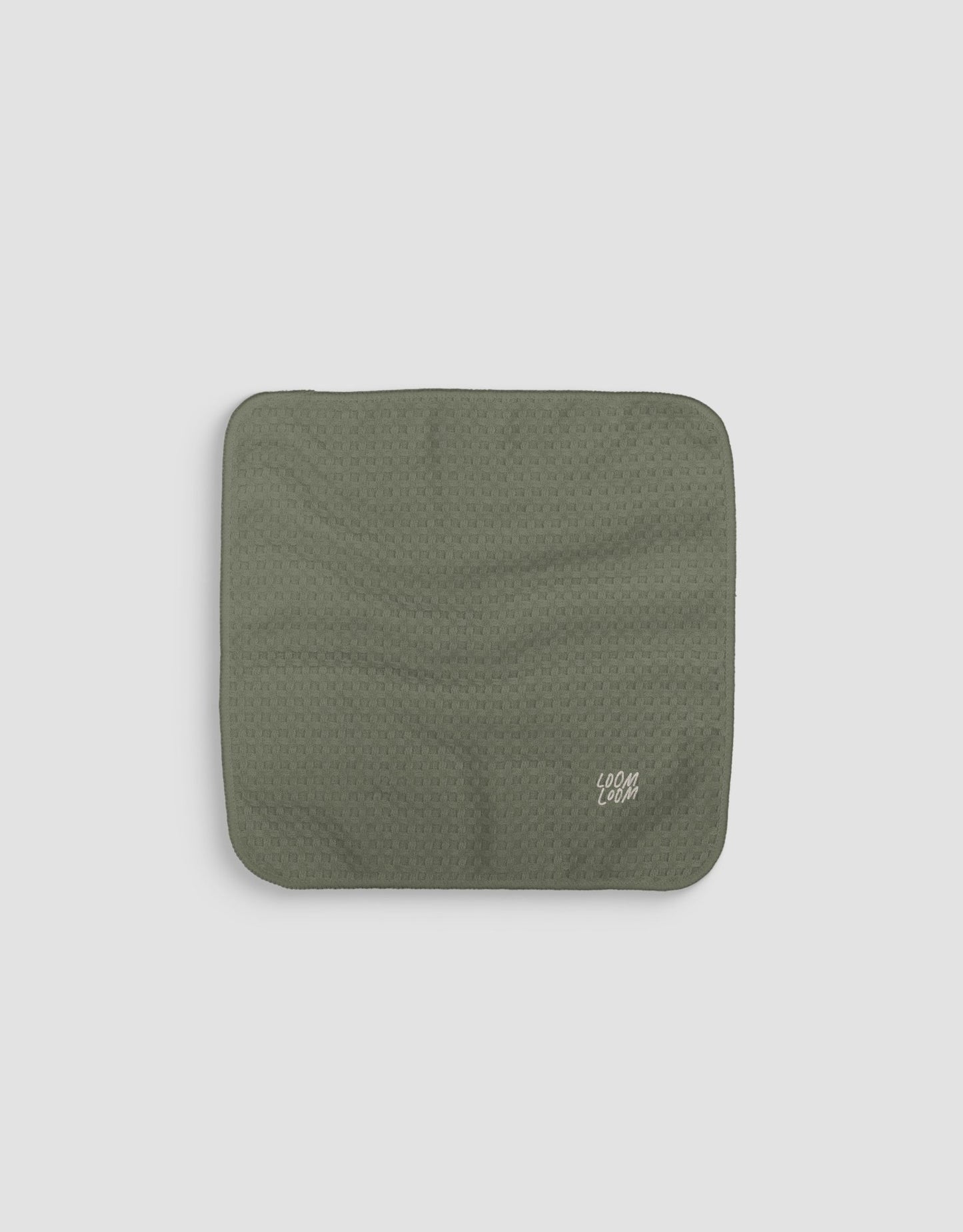 Muted Olive Green Dishcloth - Loom Loom