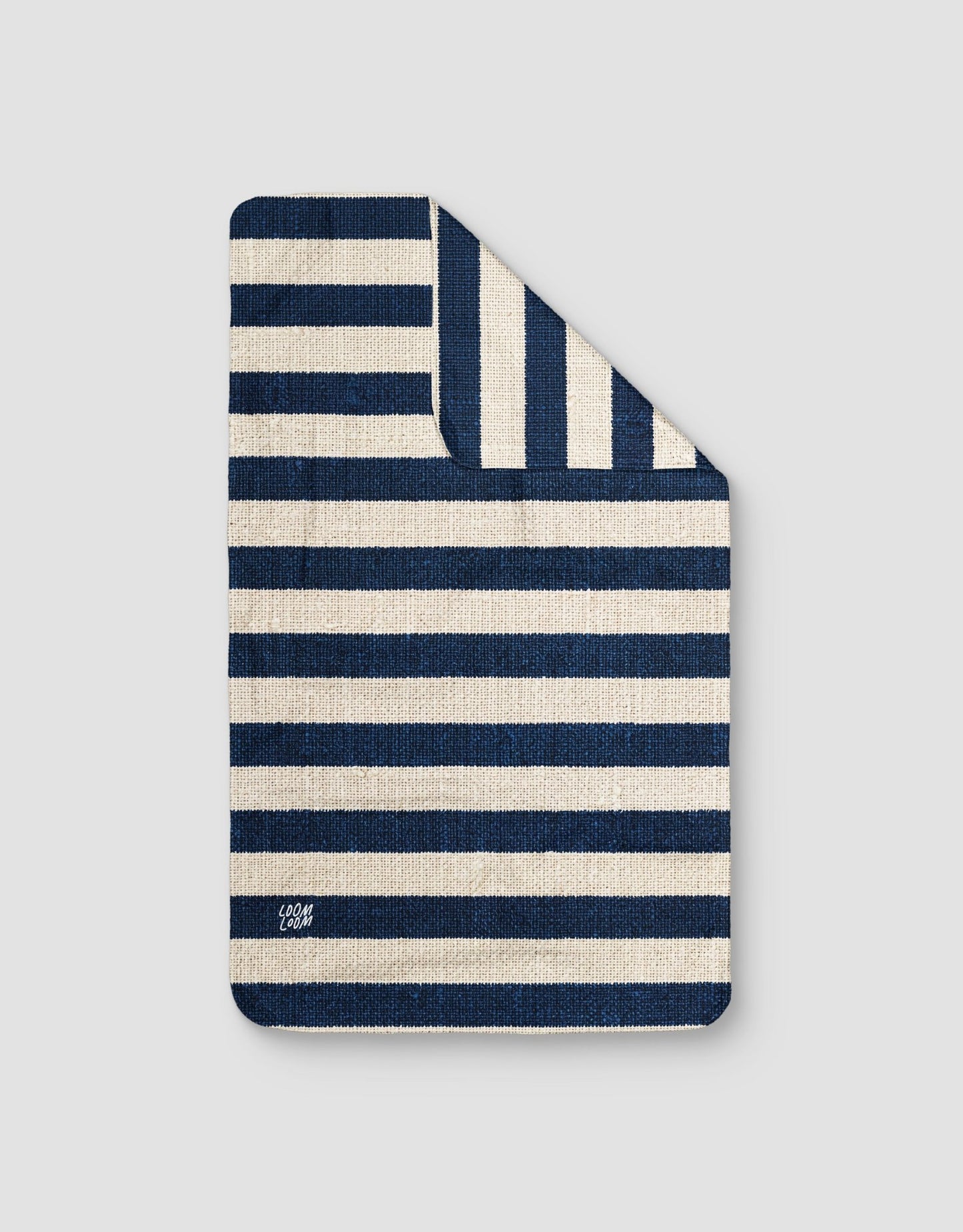 Navy Horizontal Stripes - Loom Loom