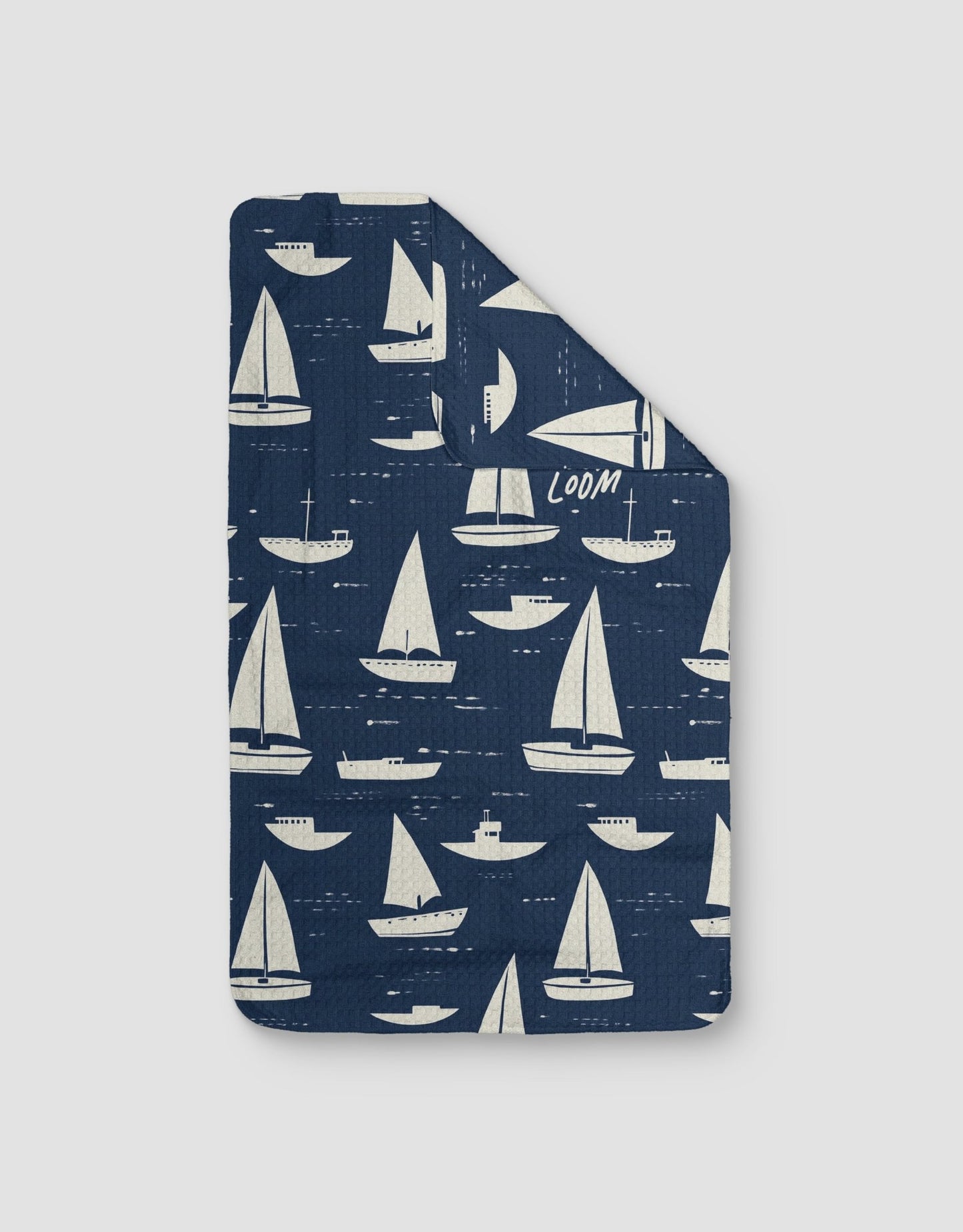 Navy Sailboats - Loom Loom