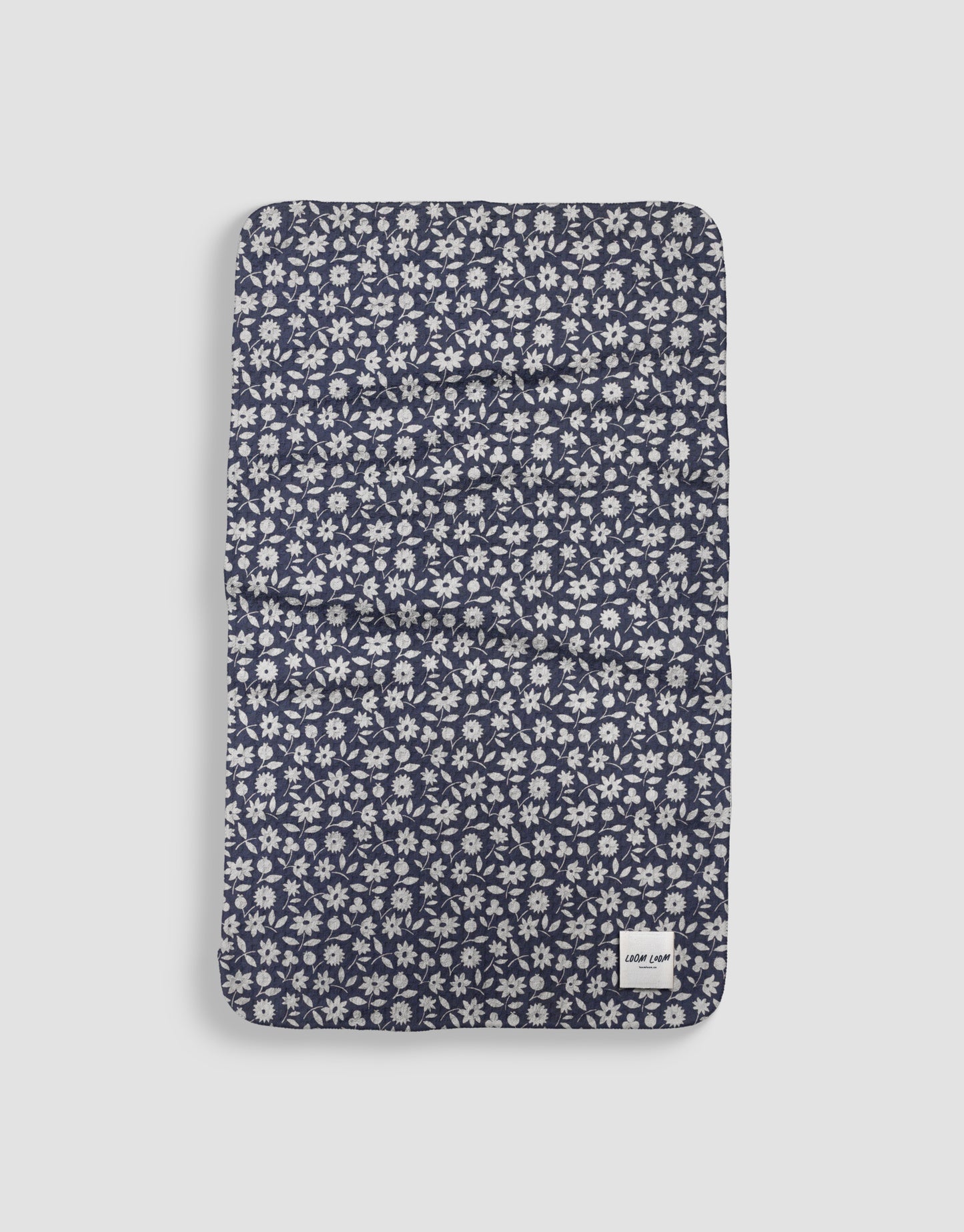 Navy & White Flowers