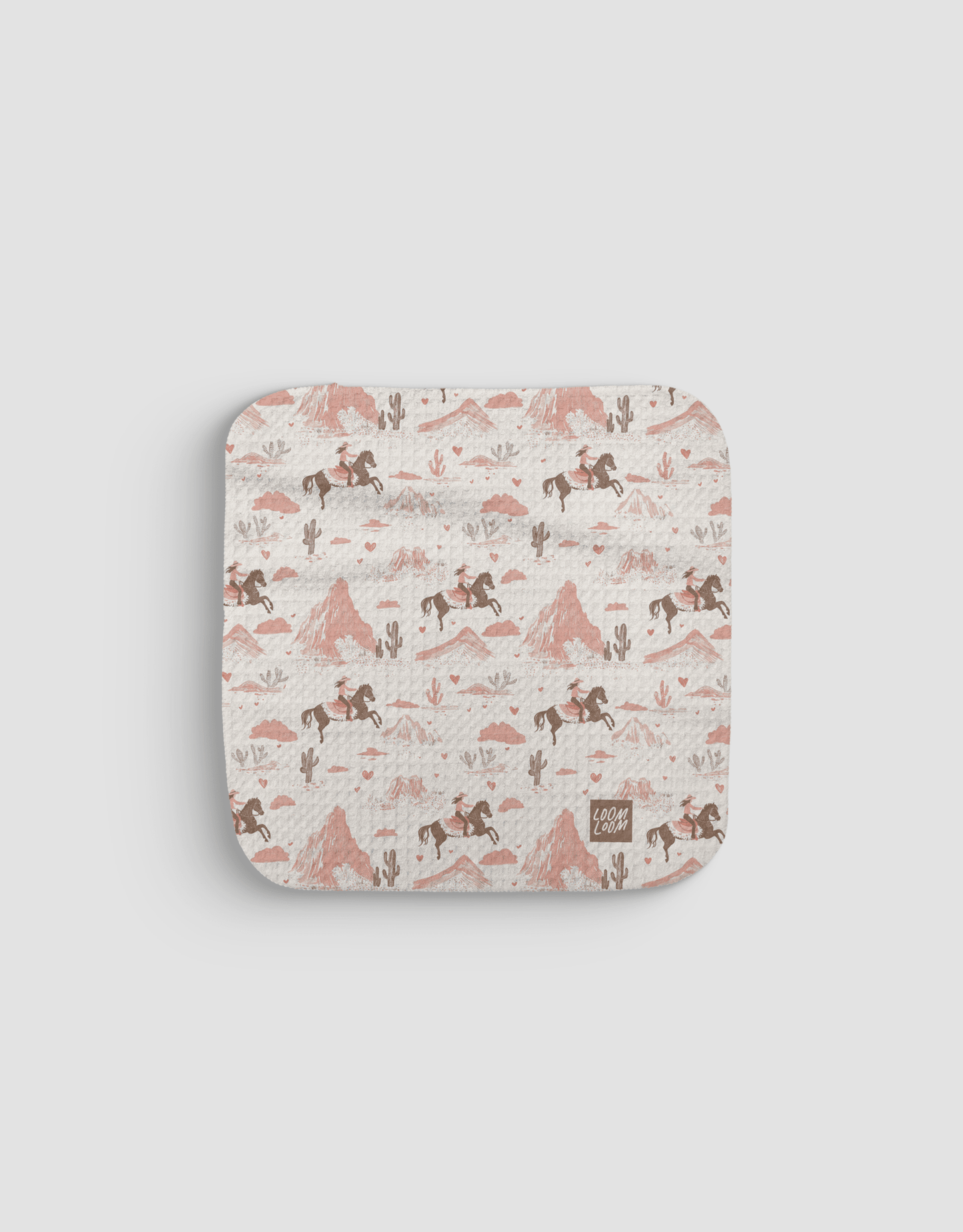 Pink Cowgirls Dishcloth - Loom Loom