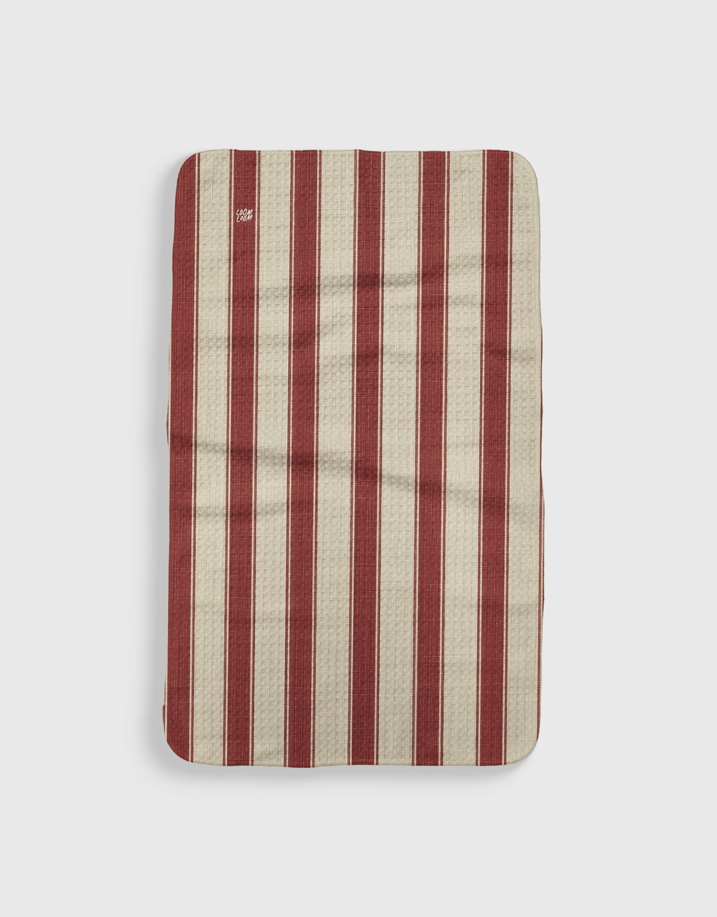 Red Linen Stripe - Loom Loom