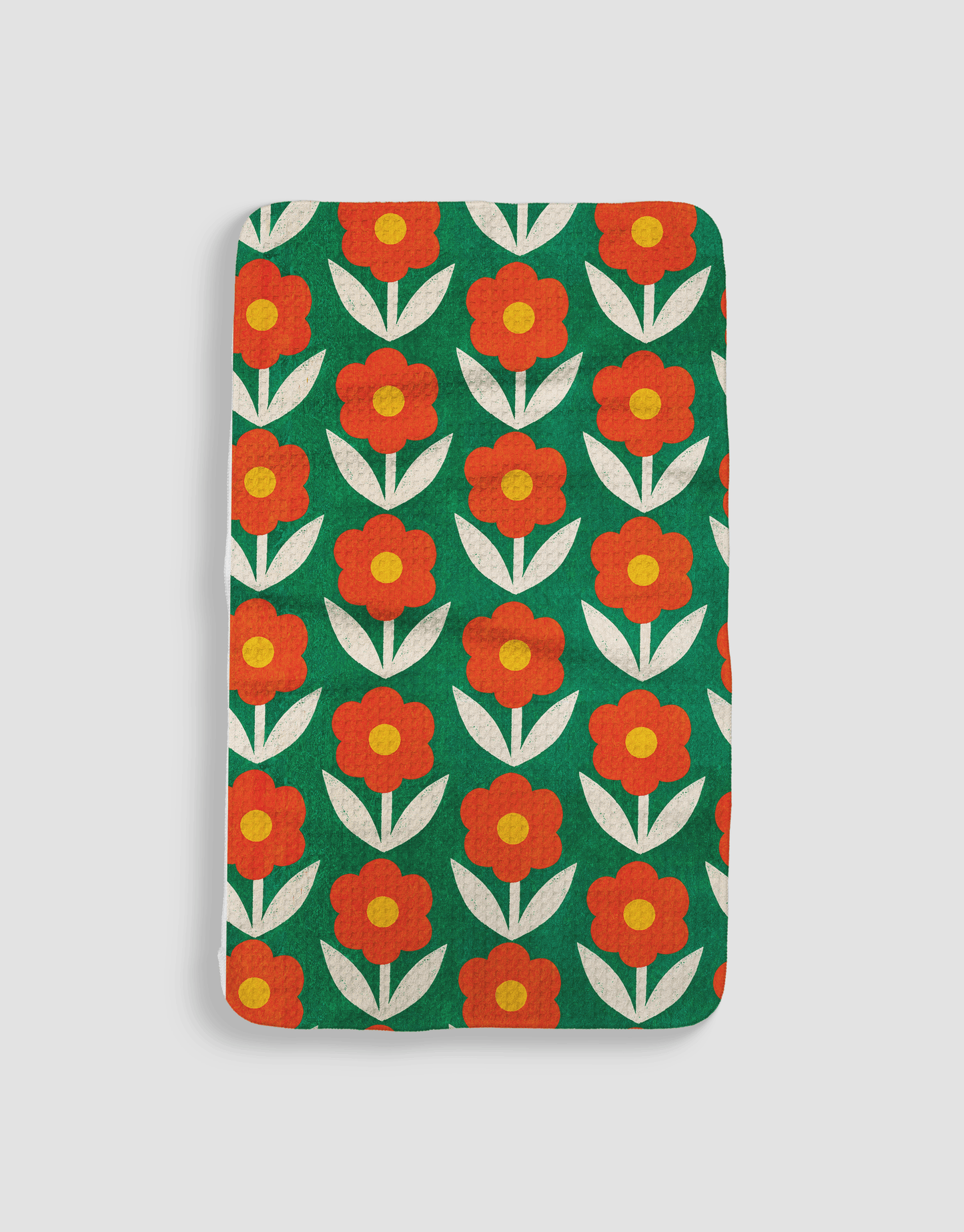 Red On Green Flowers