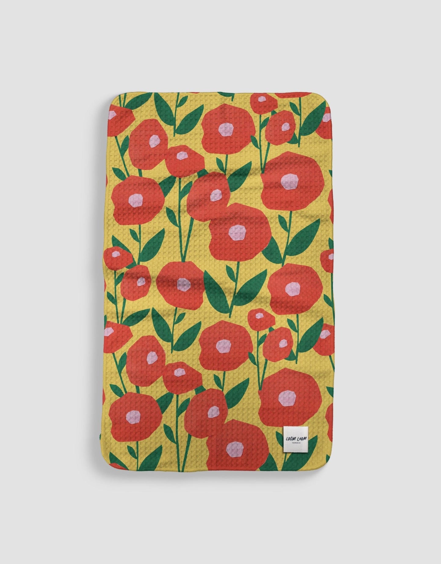 Round Red Flowers - Loom Loom