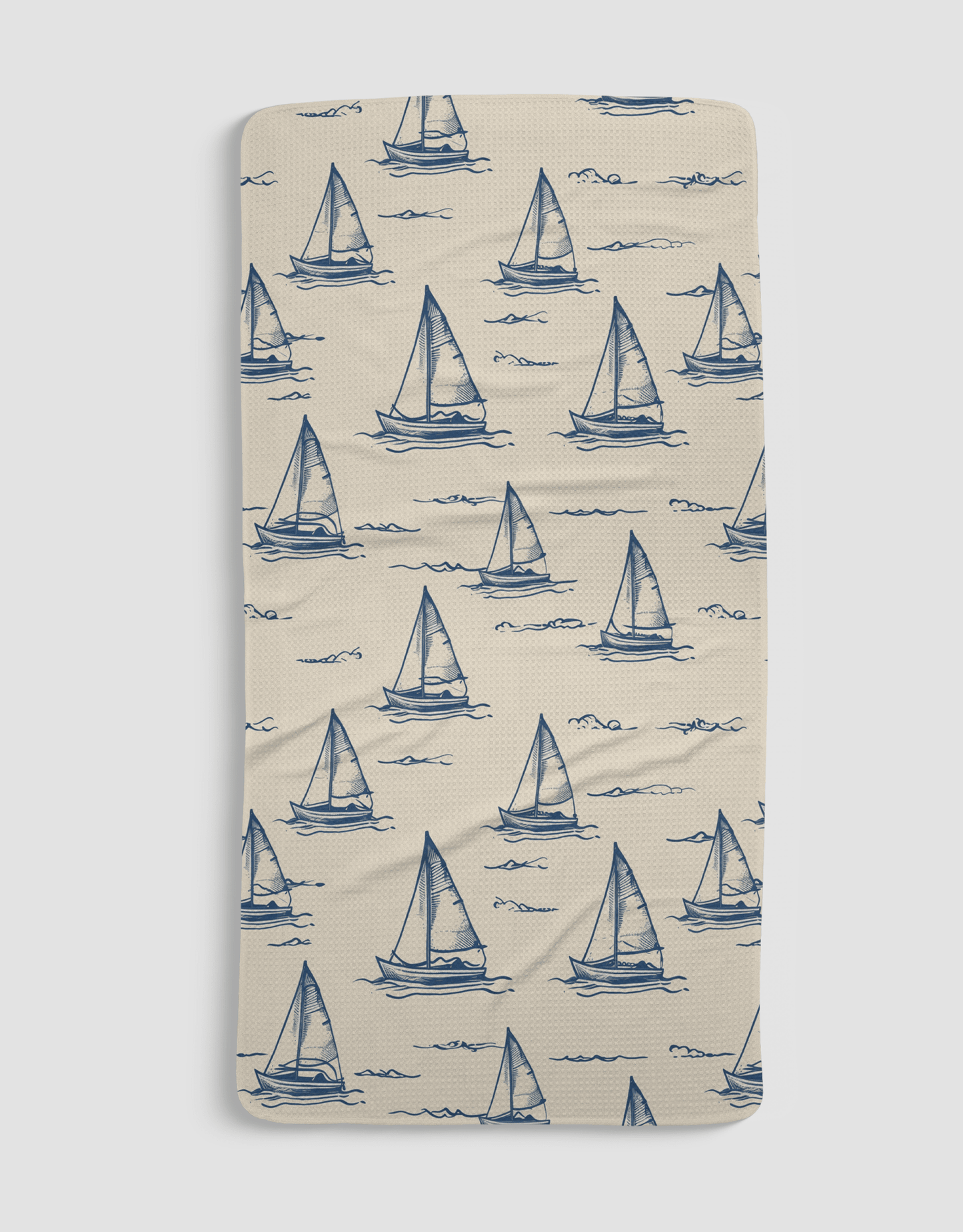 Sailboats Bath Towel - Loom Loom