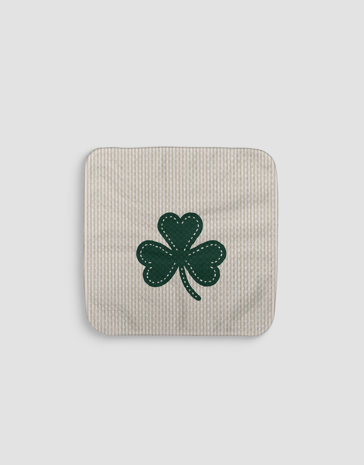 Shamrock Pinstripes Dishcloth
