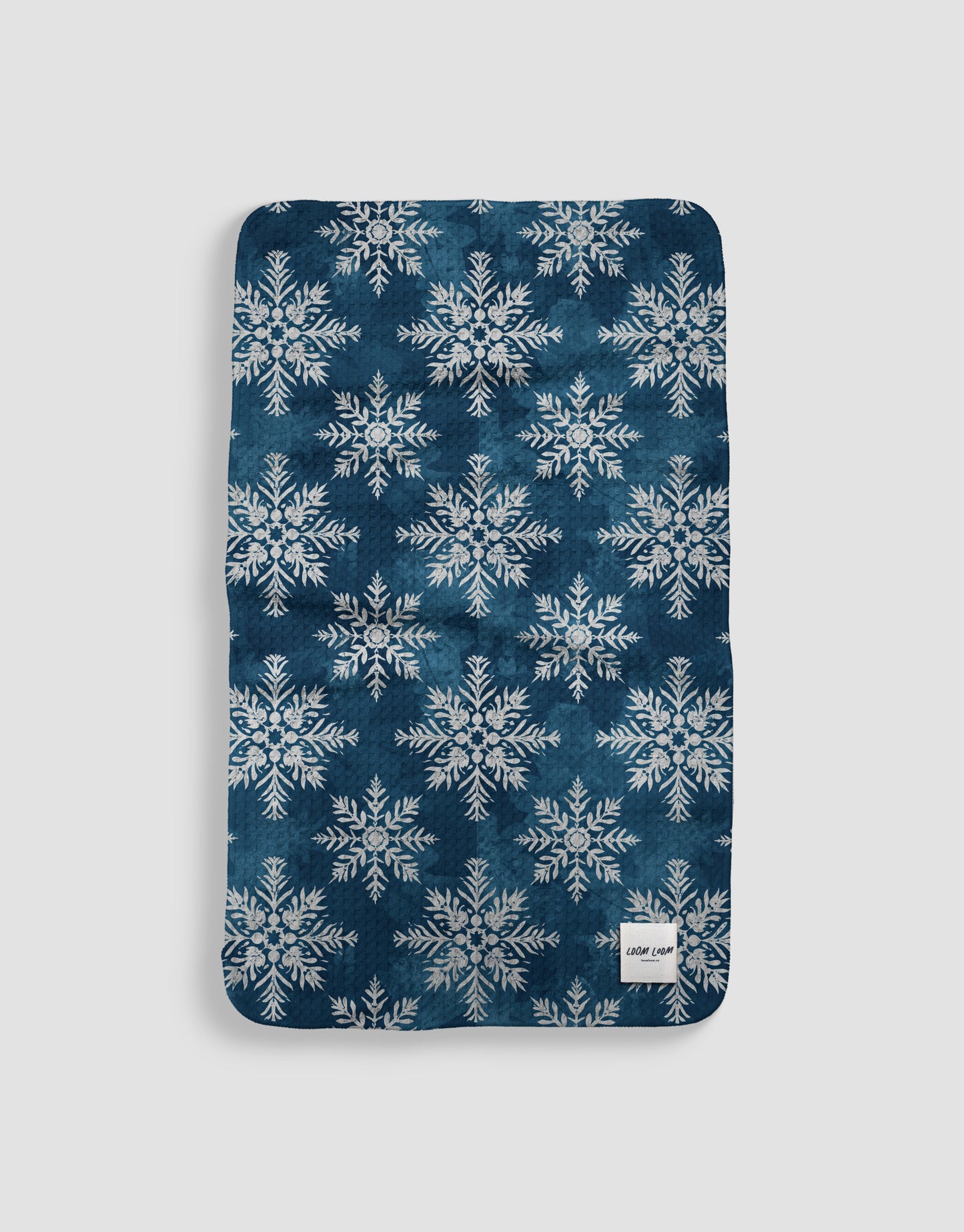 Navy Large Snowflakes