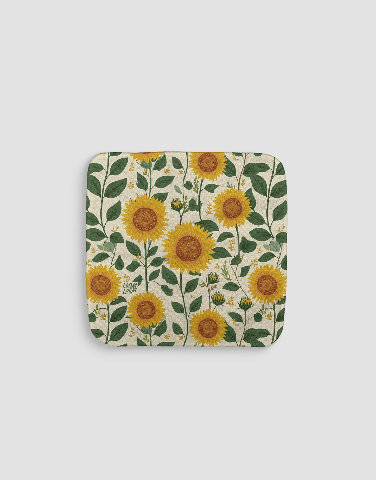 Sunflower Vines Dishcloth