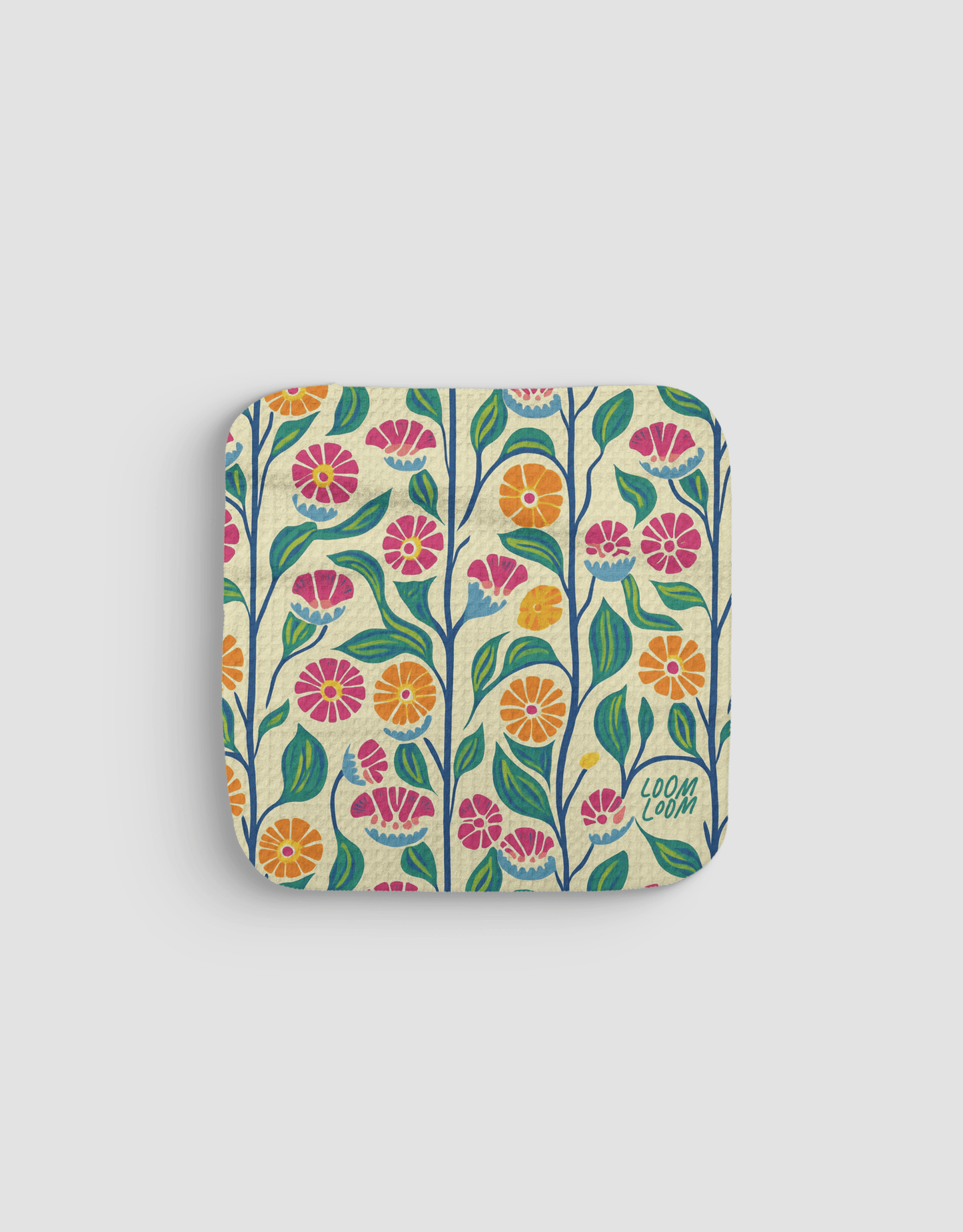 Tall Flowers Dishcloth - Loom Loom