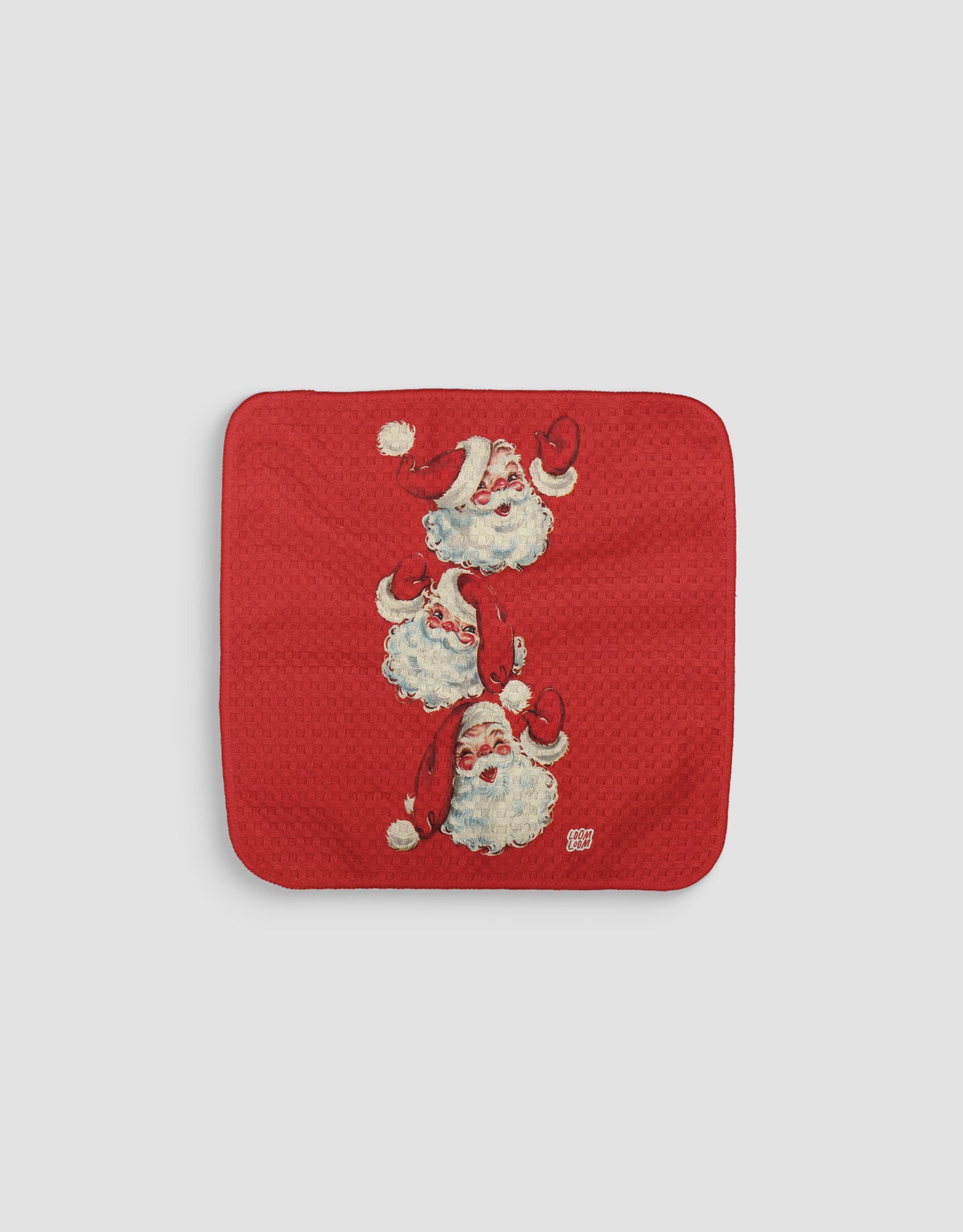 Vintage St. Nick Dishcloth