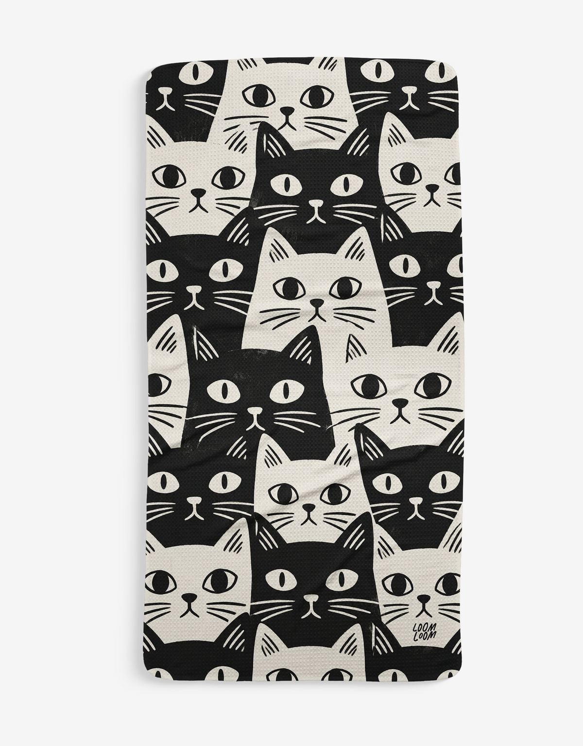 BW Cats Bath Towel