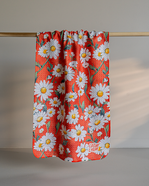 Daisies On Red