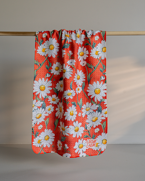 Daisies On Red