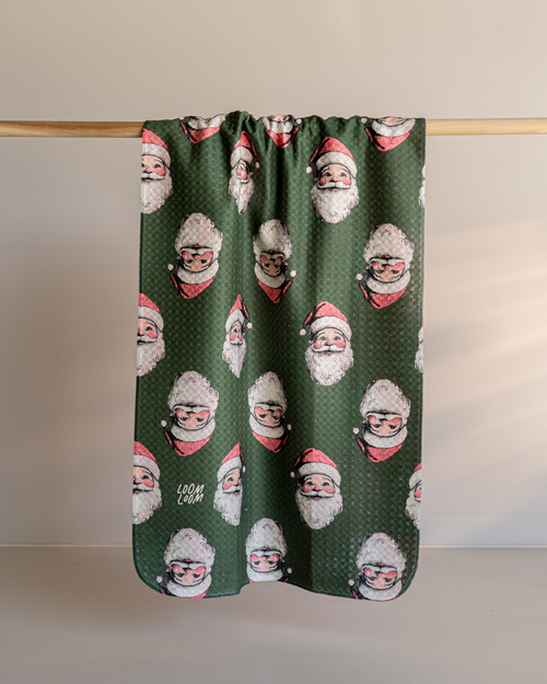 Vintage Santa - Green