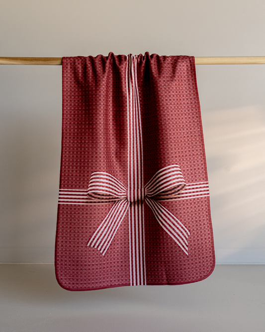 Striped Ribbon Red