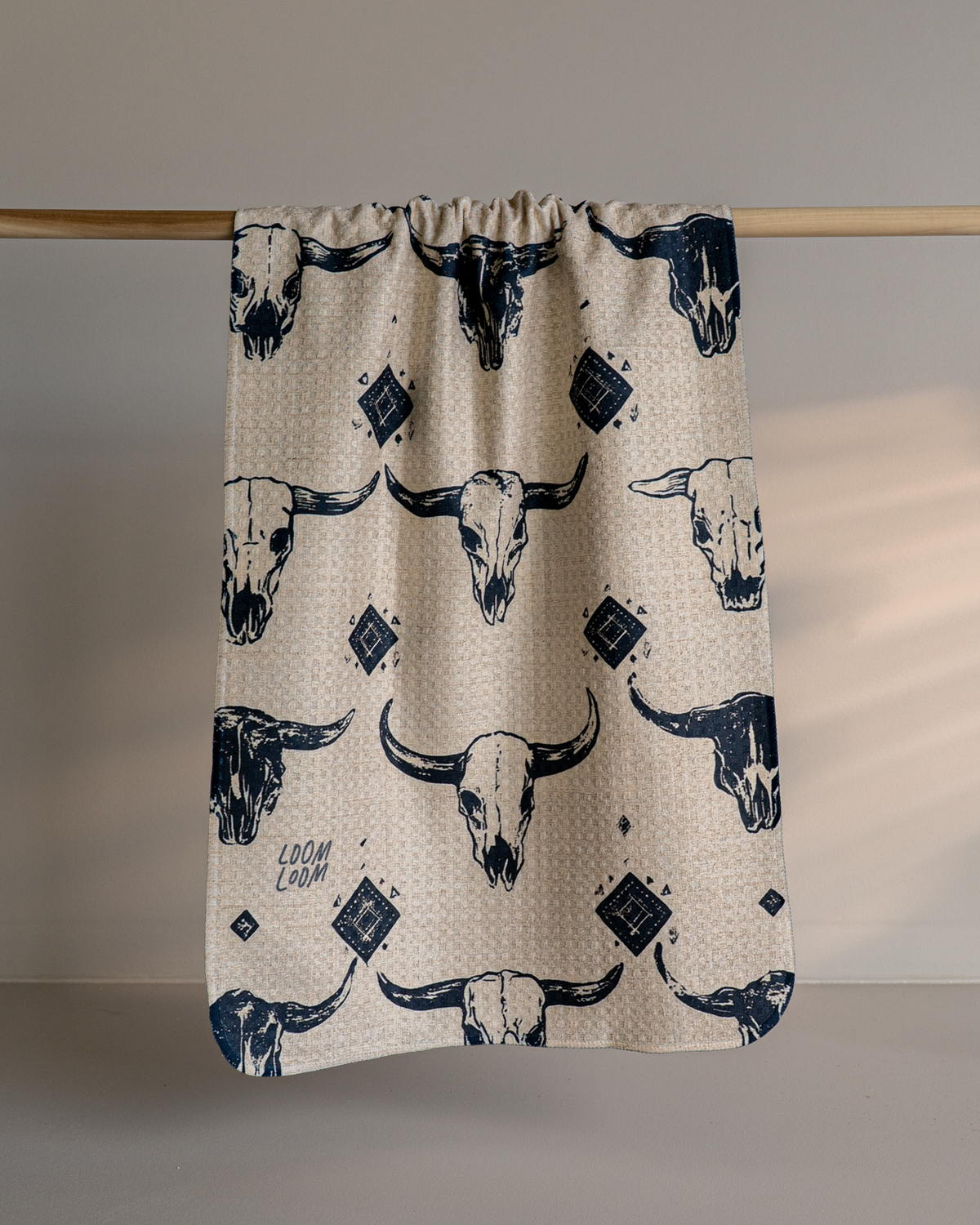Bull Skull Plaid Reversible