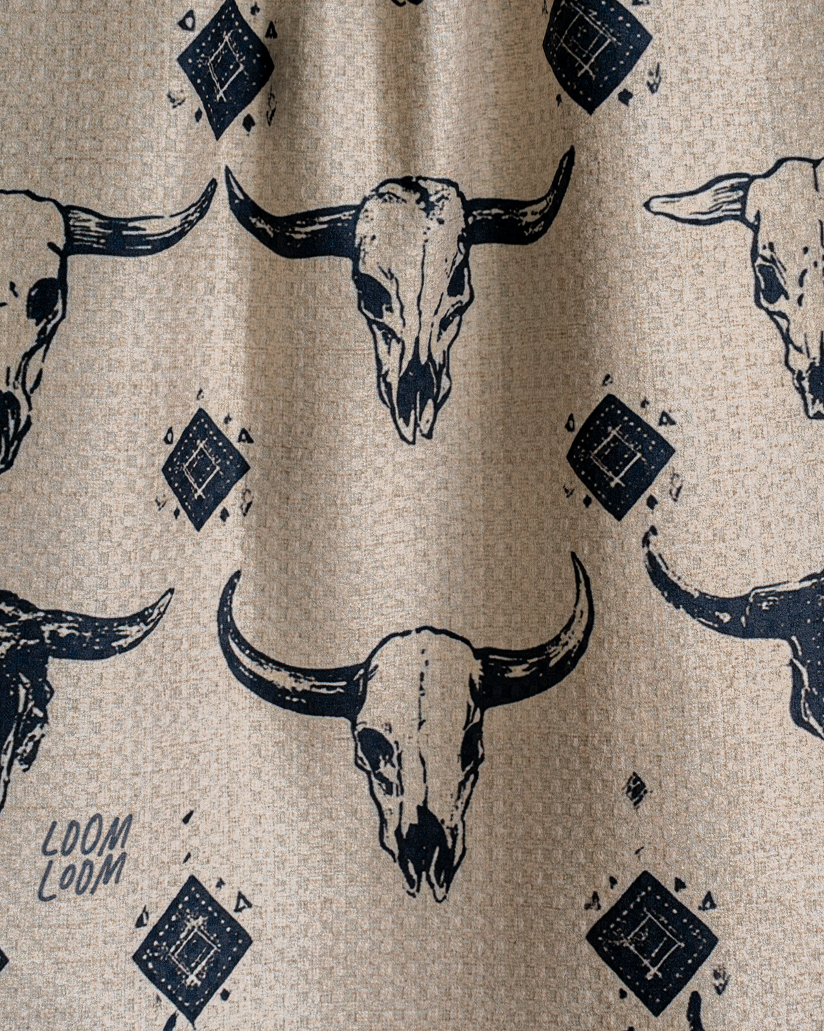 Bull Skull Plaid Reversible