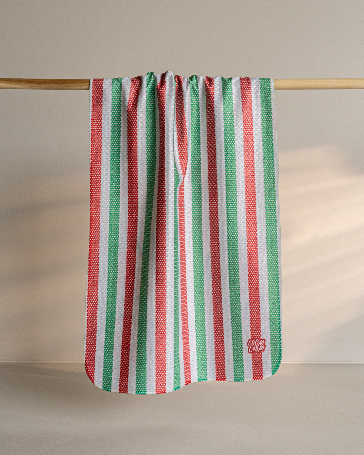 Santa Wrapping + Stripes Reversible