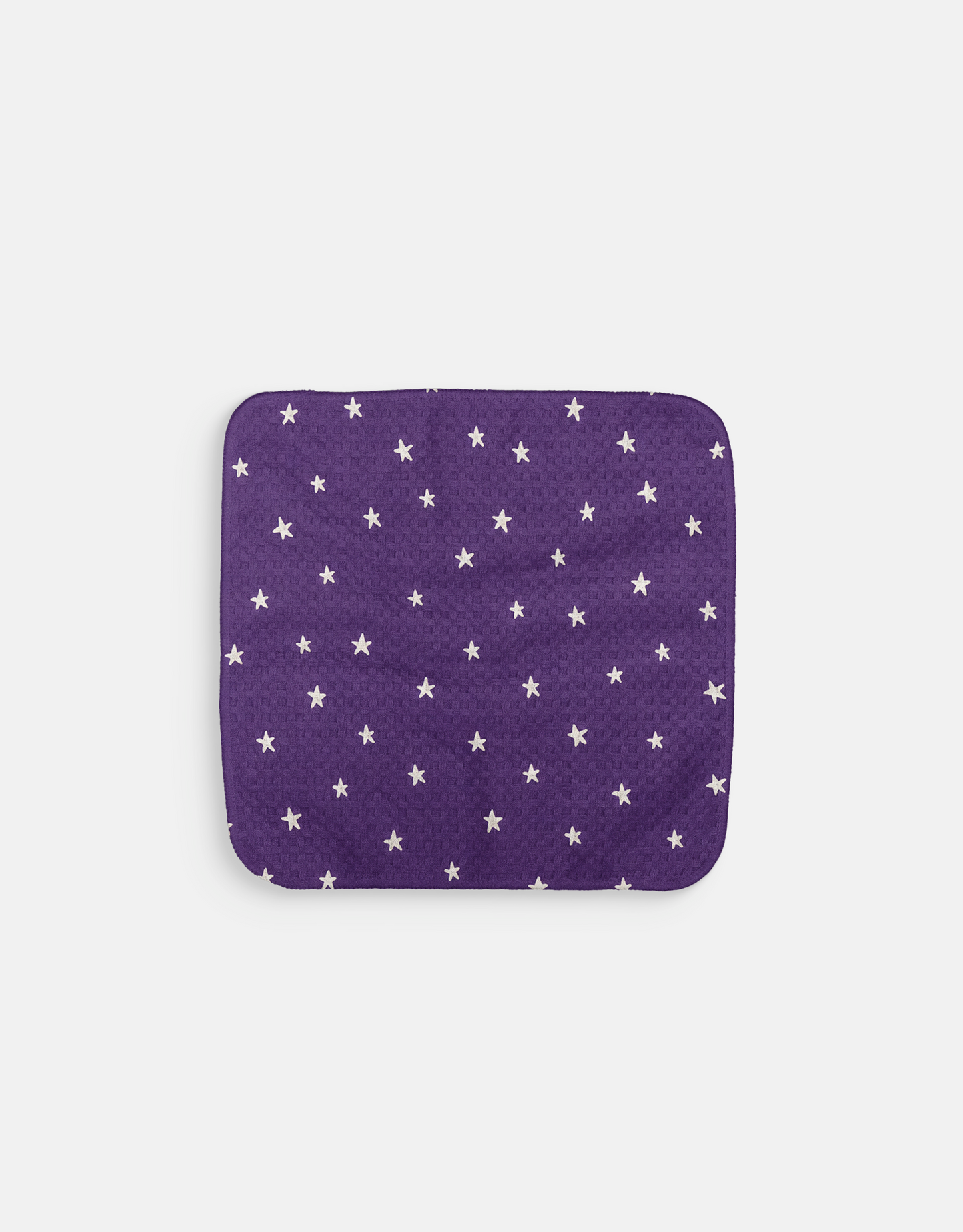 Dark Purple Stars Dishcloth