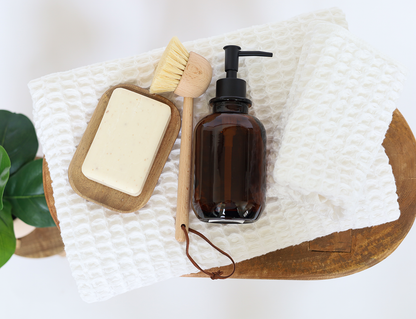 White Waffle Face Towel