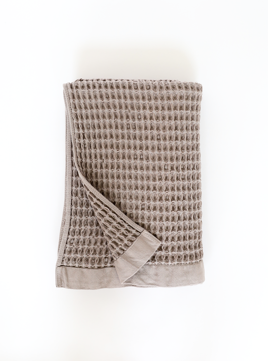 Tan Waffle Bath Towel Set