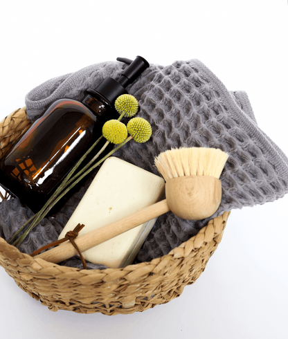 Grey Waffle Face Towel