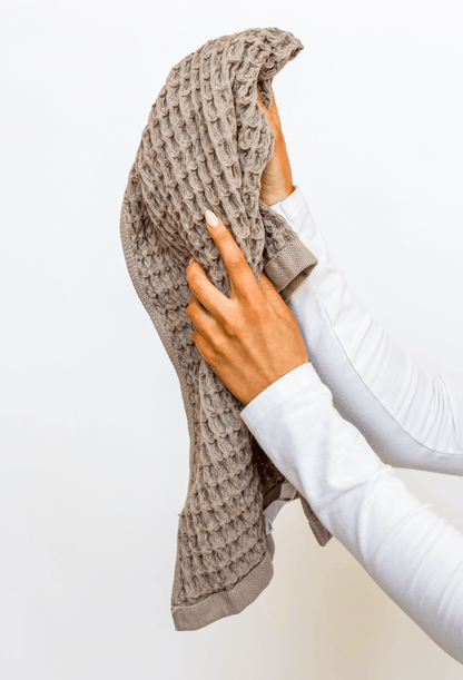 Tan Waffle Hand Towel
