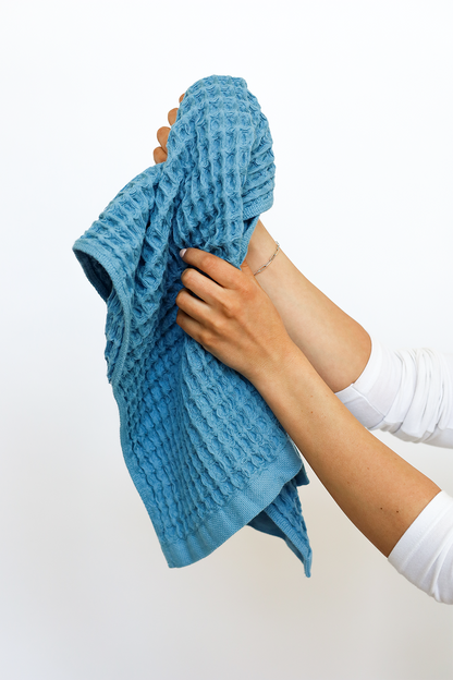 Denim Waffle Hand Towel
