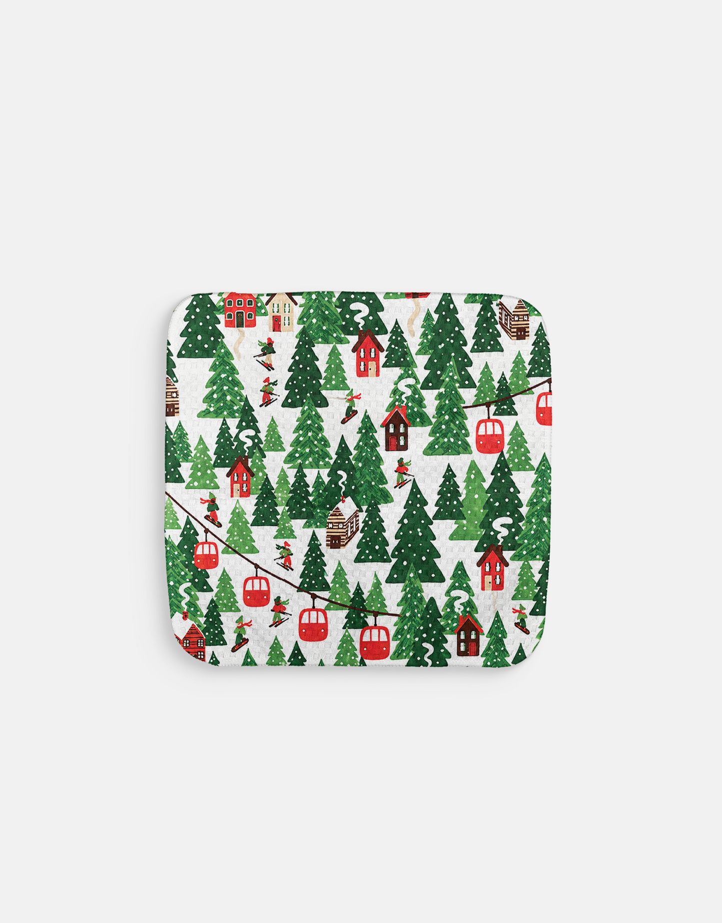 Ski Village Dishcloth