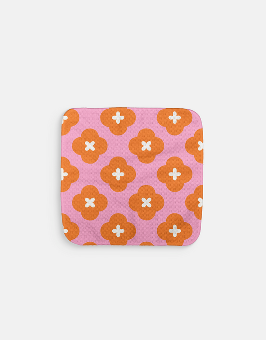 Tangerine Petals Dishcloth