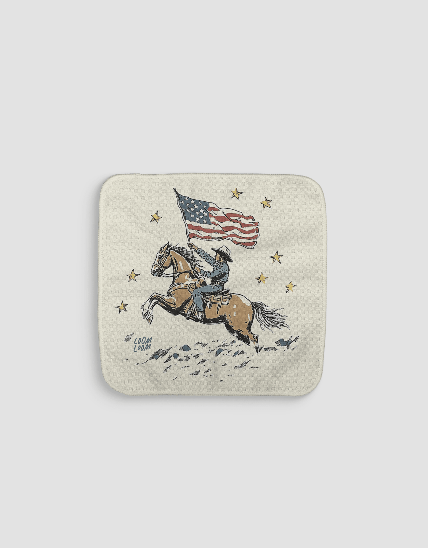 All - American Cowboy Dishcloth - Loom Loom