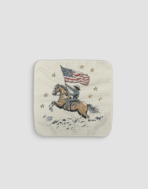 All-American Cowboy Dishcloth