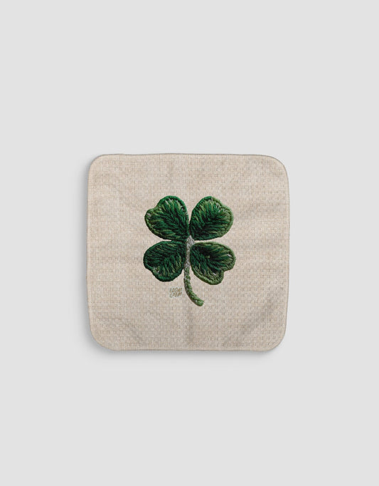 Big Embroidered Shamrock Dishcloth - Loom Loom