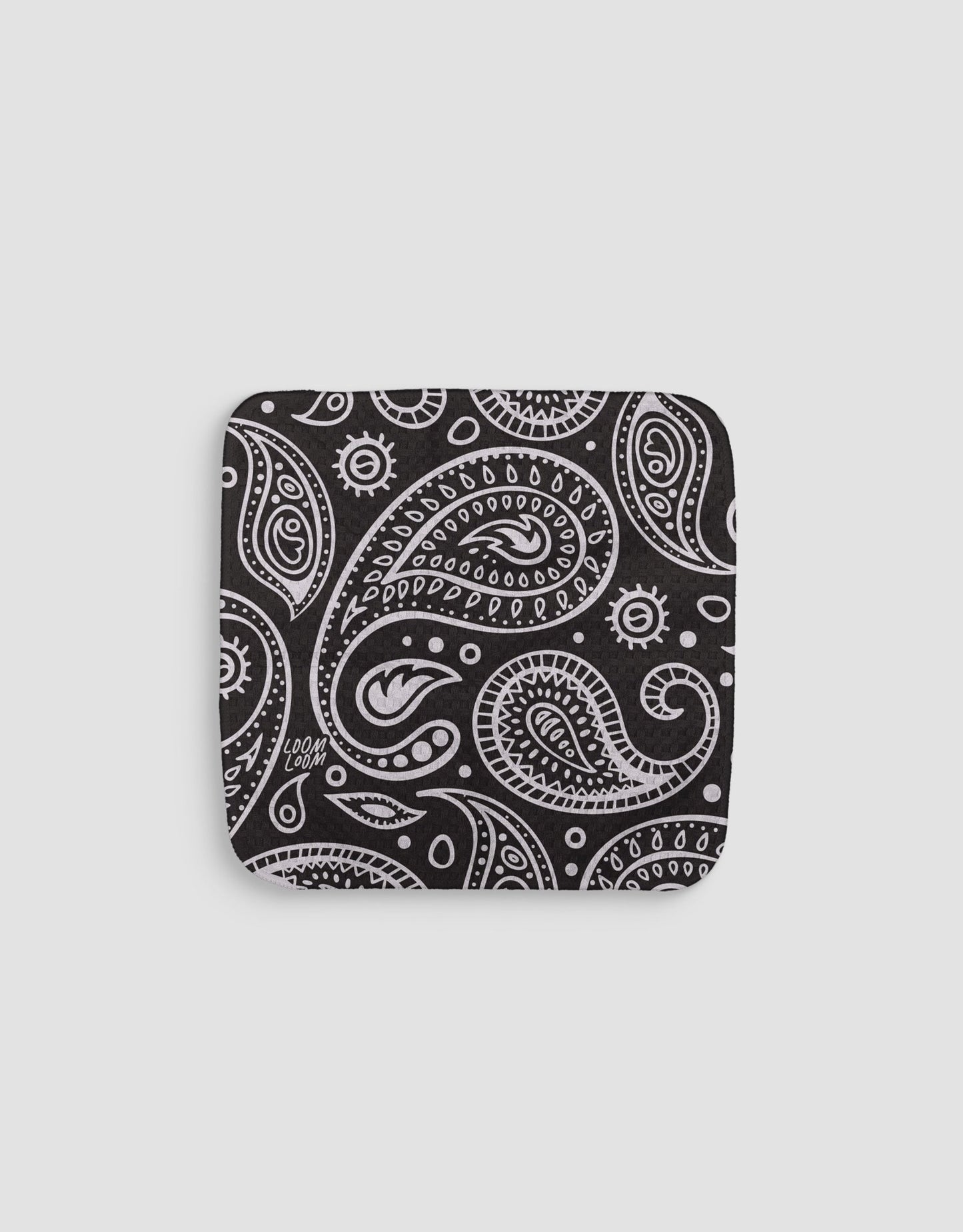 Black Bandana Dishcloth - Loom Loom